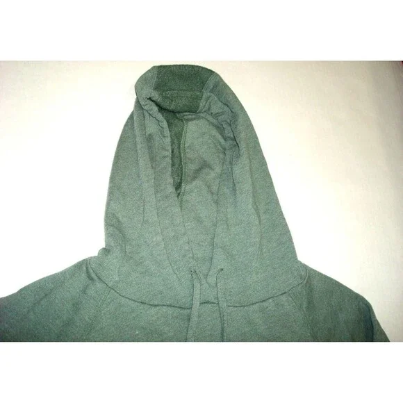 New Womens NWT L PrAna Top Cotton Palmetto Organic Hoodie LS Logo Green Forest